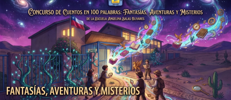 Escuela Angelina Salas Olivares prepara segunda versión del concurso “Cien palabras de fantasías, aventuras y misterios”